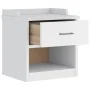 Banco de recibidor SANDNES madera maciza pino blanco 45x40x50cm by , Benches for halls and storage - Ref: Foro24-4010447, Pri...