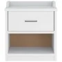 Banco de recibidor SANDNES madera maciza pino blanco 45x40x50cm by , Benches for halls and storage - Ref: Foro24-4010447, Pri...