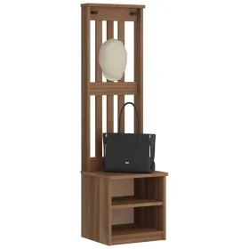 Perchero de entrada SANDENS 45x40x159,5cm madera maciza de pino by , Benches for halls and storage - Ref: Foro24-4010479, Pri...