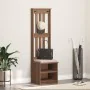 Perchero de entrada SANDENS 45x40x159,5cm madera maciza de pino by , Benches for halls and storage - Ref: Foro24-4010479, Pri...