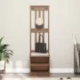 Perchero de entrada SANDENS 45x40x159,5cm madera maciza de pino by , Benches for halls and storage - Ref: Foro24-4010479, Pri...