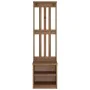 Perchero de entrada SANDENS 45x40x159,5cm madera maciza de pino by , Benches for halls and storage - Ref: Foro24-4010479, Pri...