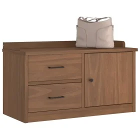 Banco de recibidor SANDNES madera maciza de pino 87x40x50 cm by , Benches for halls and storage - Ref: Foro24-4010464, Price:...