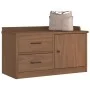 Banco de recibidor SANDNES madera maciza de pino 87x40x50 cm by , Benches for halls and storage - Ref: Foro24-4010464, Price:...