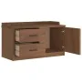 Banco de recibidor SANDNES madera maciza de pino 87x40x50 cm by , Benches for halls and storage - Ref: Foro24-4010464, Price:...