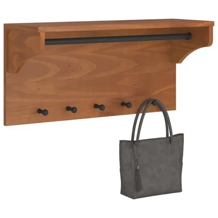 Perchero de pared SANDNES madera maciza de pino 87x30x42 cm von , Hut- und Garderobenständer - Ref: Foro24-4010472, Preis: 67...