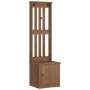 Perchero de entrada SANDENS 45x40x159,5cm madera maciza de pino de , Bancos para recibidores y almacenamiento - Ref: Foro24-4...