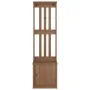 Perchero de entrada SANDENS 45x40x159,5cm madera maciza de pino de , Bancos para recibidores y almacenamiento - Ref: Foro24-4...