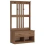 SANDENS solid pine wood entryway coat rack 87x40x159.5cm by , Benches for halls and storage - Ref: Foro24-4010491, Price: 205...