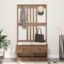 Eingangsgarderobe SANDENS aus massivem Kiefernholz 87x40x159,5cm von , Bänke für Hallen und Lager - Ref: Foro24-4010491, Prei...