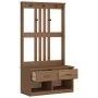 SANDENS solid pine wood entryway coat rack 87x40x159.5cm by , Benches for halls and storage - Ref: Foro24-4010491, Price: 205...