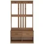 SANDENS solid pine wood entryway coat rack 87x40x159.5cm by , Benches for halls and storage - Ref: Foro24-4010491, Price: 205...