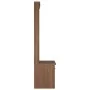 SANDENS solid pine wood entryway coat rack 87x40x159.5cm by , Benches for halls and storage - Ref: Foro24-4010491, Price: 205...