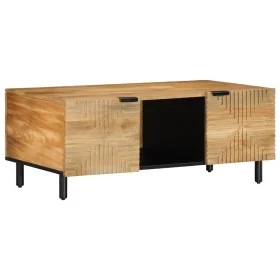 Massiver schwarzer Mangoholz-Couchtisch 100x54x40 cm braun von , Couchtisch - Ref: Foro24-4017732, Preis: 151,54 €, Rabatt: %