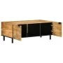 Solid black mango wood coffee table 100x54x40 cm brown by , Coffee table - Ref: Foro24-4017732, Price: 151,54 €, Discount: %