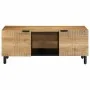 Solid black mango wood coffee table 100x54x40 cm brown by , Coffee table - Ref: Foro24-4017732, Price: 151,54 €, Discount: %