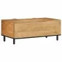 Solid black mango wood coffee table 100x54x40 cm brown by , Coffee table - Ref: Foro24-4017732, Price: 151,54 €, Discount: %