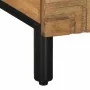 Solid black mango wood coffee table 100x54x40 cm brown by , Coffee table - Ref: Foro24-4017732, Price: 151,54 €, Discount: %