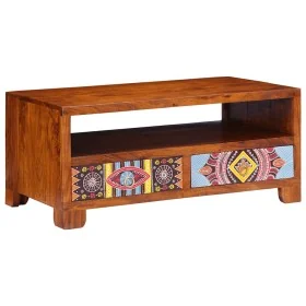 Solid acacia wood coffee table 90x50x40 cm by , Coffee table - Ref: Foro24-4016485, Price: 198,33 €, Discount: %