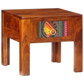 Solid acacia wood bedside table 40x40x36 cm by , Nightstands - Ref: Foro24-4016487, Price: 77,61 €, Discount: %