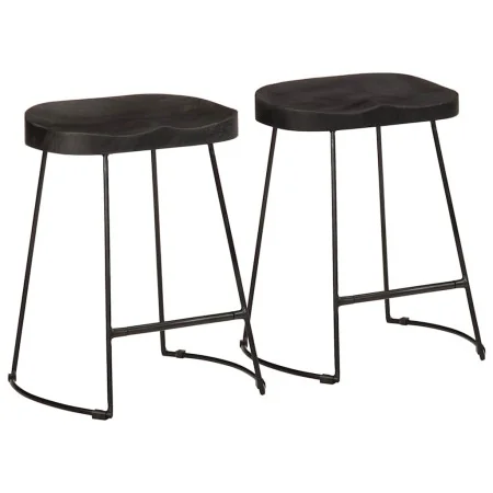 Bar stools 46x38x52 cm solid mango wood by , Kitchen stools - Ref: Foro24-4013529, Price: 87,50 €, Discount: %