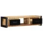 TV stand 100x30x25 solid rough mango wood by , TV Furniture - Ref: Foro24-4013597, Price: 157,46 €, Discount: %