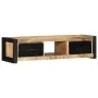 TV stand 100x30x25 solid rough mango wood by , TV Furniture - Ref: Foro24-4013597, Price: 157,46 €, Discount: %