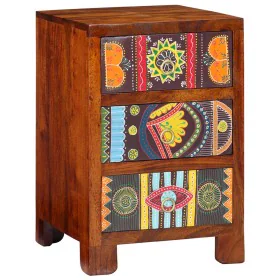 Solid acacia wood bedside table 40x40x60 cm by , Nightstands - Ref: Foro24-4016491, Price: 155,91 €, Discount: %