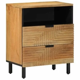 Solid mango wood bedside table 50x33x60 cm brown by , Nightstands - Ref: Foro24-4017730, Price: 105,85 €, Discount: %