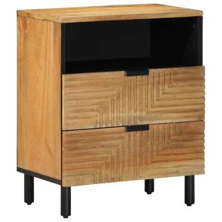 Solid mango wood bedside table 50x33x60 cm brown by , Nightstands - Ref: Foro24-4017730, Price: 105,85 €, Discount: %