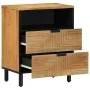 Solid mango wood bedside table 50x33x60 cm brown by , Nightstands - Ref: Foro24-4017730, Price: 105,85 €, Discount: %
