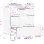 Massivholz-Nachttisch aus Mangoholz 50x33x60 cm braun von , Nachttische - Ref: Foro24-4017730, Preis: 105,85 €, Rabatt: %
