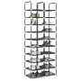 Zapateros 2 uds 10 niveles negro 33x33x174 cm tejido no tejido by , Shoe racks and shoe organizers - Ref: Foro24-4100616, Pri...