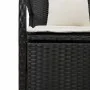 Banco de almacenamiento jardín con cojín ratán sintético negro by , garden benches - Ref: Foro24-4104211, Price: 221,09 €, Di...