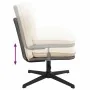 Silla de oficina giratoria tejido imitación lana rizada crema de , Sillas - Ref: Foro24-4105384, Precio: 118,93 €, Descuento: %