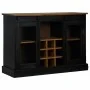Aparador HALDEN 2 puertas correderas negro 112x40x80 cm von , Sideboards - Ref: Foro24-4018428, Preis: 277,84 €, Rabatt: %