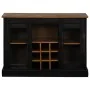 Aparador HALDEN 2 puertas correderas negro 112x40x80 cm von , Sideboards - Ref: Foro24-4018428, Preis: 277,84 €, Rabatt: %