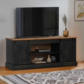 Mueble de TV HALDEN 2 puerta correderas negro 150x40x60 cm von , TV-Möbel - Ref: Foro24-4018416, Preis: 253,33 €, Rabatt: %