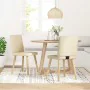 Esszimmerstühle, 2 Stück, Stoff in Cremefarbe. von , Essstühle - Ref: Foro24-4101128, Preis: 103,64 €, Rabatt: %