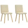 Dining chairs 2 units, cream-colored fabric. by , dining chairs - Ref: Foro24-4101128, Price: 103,64 €, Discount: %