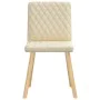 Dining chairs 2 units, cream-colored fabric. by , dining chairs - Ref: Foro24-4101128, Price: 103,64 €, Discount: %