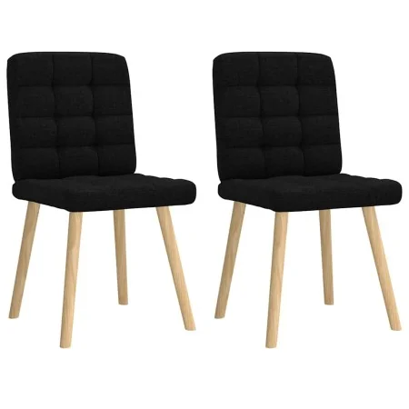 Dining chairs 2 units black fabric by , dining chairs - Ref: Foro24-4101093, Price: 105,50 €, Discount: %