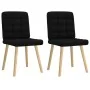 Dining chairs 2 units black fabric by , dining chairs - Ref: Foro24-4101093, Price: 105,50 €, Discount: %