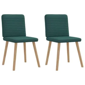 Esstischstühle, 2 Stück, dunkelgrüner Stoff von , Essstühle - Ref: Foro24-4101149, Preis: 103,24 €, Rabatt: %