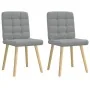 Drehstühle für Esszimmer, 2 Stück, hellgraues Stoffgewebe. von , Essstühle - Ref: Foro24-4101091, Preis: 105,11 €, Rabatt: %