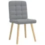 Drehstühle für Esszimmer, 2 Stück, hellgraues Stoffgewebe. von , Essstühle - Ref: Foro24-4101091, Preis: 105,11 €, Rabatt: %