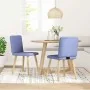 Dining chairs 2 units blue denim fabric by , dining chairs - Ref: Foro24-4101154, Price: 103,24 €, Discount: %