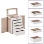 Joyero de 6 niveles con espejo y cerradura blanco de , Soportes para joyería - Ref: Foro24-4103564, Precio: 60,77 €, Descuent...