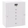 Joyero de 6 niveles con espejo y cerradura blanco de , Soportes para joyería - Ref: Foro24-4103564, Precio: 60,77 €, Descuent...