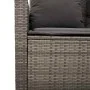 Sofá jardín de 3 plazas con cojín y mesa gris ratán sintético by , Outdoor sofas - Ref: Foro24-4103856, Price: 302,43 €, Disc...